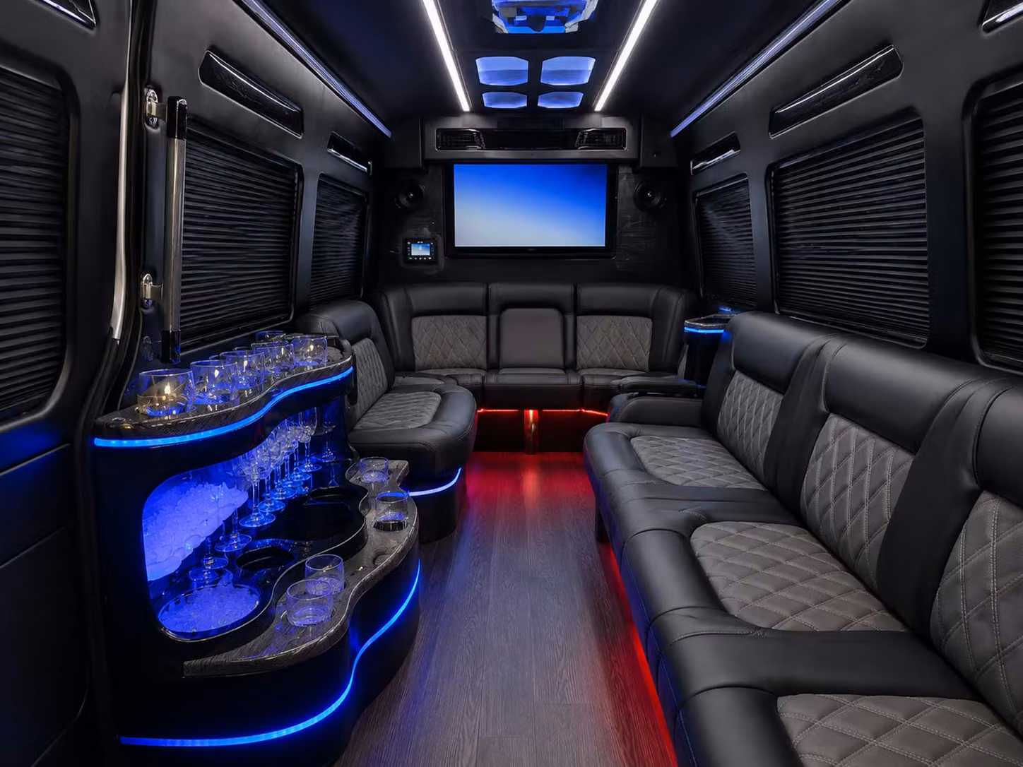 bus rental options for huntington beach trips