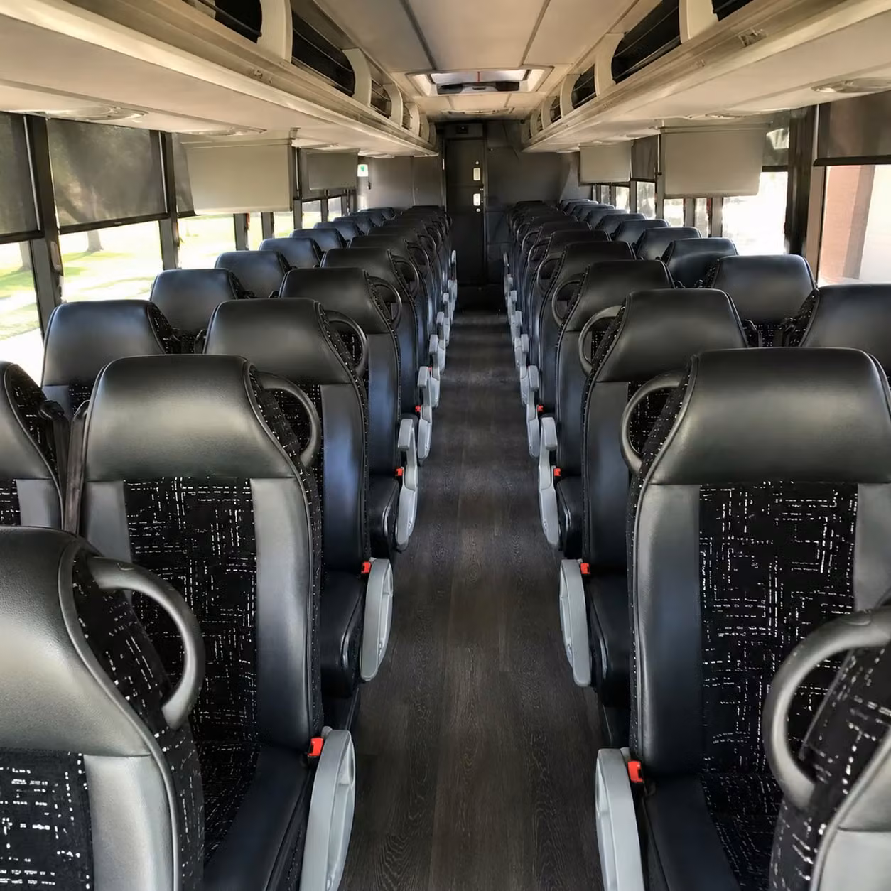 full size charter buses for high school field trips and grade level events